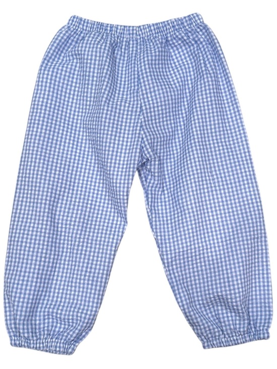 Annie Kate Designs Other - Annie Kate Boys Blue Gingham Pull-On Pants Size 4 NWT-Like 100% Cotton